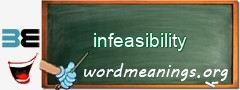 WordMeaning blackboard for infeasibility